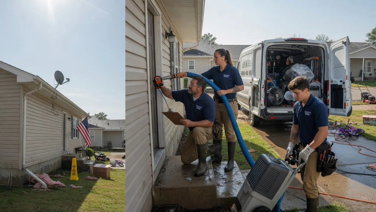 Ceiling Water Damage Restoration in Longdale, OK near me
